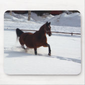 Schnee-Pferd Mousepad (Vorne)