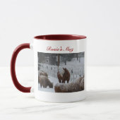 Schnee-Pferd, Rosies Tasse (Links)