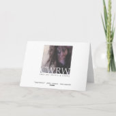 Schnee-Pferdekarte Karte (Rückseite)