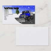 Schnee-Pflug-blau, Handelsname, Adresse 2, Conta… Visitenkarte (Vorne/Hinten)