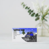 Schnee-Pflug-blau, Handelsname, Adresse 2, Conta… Visitenkarte (Stehend Vorderseite)