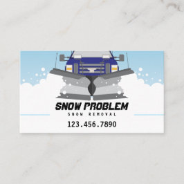 Schnee-Pflug-Dienstleistungsunternehmen-Karte Visitenkarte