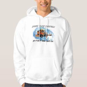 Schnee-Pflug-Fahrer tun es mit ihren Lichtern an! Hoodie
