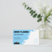 Schnee-Pflug-FirmenVisitenkarte Visitenkarte (Stehend Vorderseite)