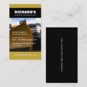 Schnee-Pflug-FirmenVisitenkarte Visitenkarte (Vorne/Hinten)