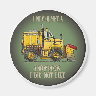 Schnee-Pflug-LKW-Betreiber-Zitat-Magnet Magnet