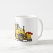 Schnee-Pflug-LKW-Tassen Kaffeetasse (VorderseiteRechts)