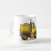 Schnee-Pflug-LKW-Tassen Kaffeetasse (Vorderseite Links)