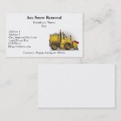 Schnee-Pflug-LKW-Visitenkarten Visitenkarte (Vorne/Hinten)