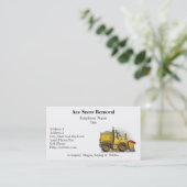 Schnee-Pflug-LKW-Visitenkarten Visitenkarte (Stehend Vorderseite)