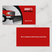 Schnee-Pflug-Visitenkarten Visitenkarte (Vorne/Hinten)