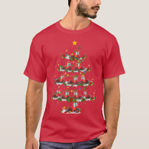 Schnee Pflügen Weihnachtsbaum Lichter Weihnachtssc T-Shirt