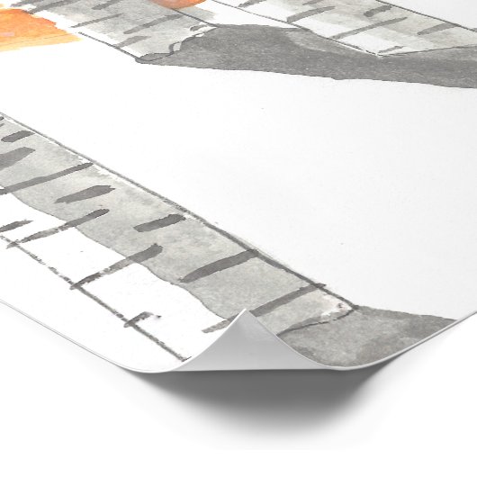 Schnee Poster (Ecke)