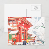 Schnee Postkarte (Vorne/Hinten)