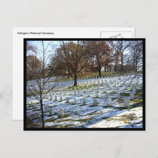 Schnee Postkarte (Vorne/Hinten)