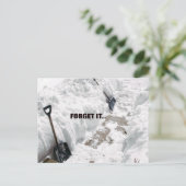 Schnee Postkarte (Stehend Vorderseite)