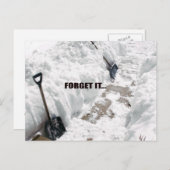 Schnee Postkarte (Vorne/Hinten)