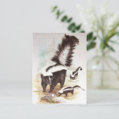 Schnee Postkarte (Stehend Vorderseite)