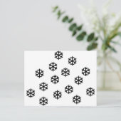 Schnee Postkarte (Stehend Vorderseite)