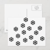 Schnee Postkarte (Vorne/Hinten)