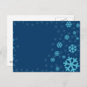 Schnee Postkarte (Vorne/Hinten)