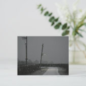 Schnee Postkarte (Stehend Vorderseite)