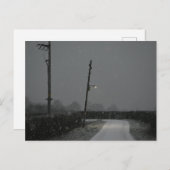 Schnee Postkarte (Vorne/Hinten)