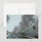 Schnee Postkarte (Vorne/Hinten)