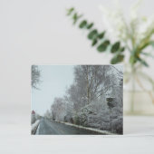 Schnee Postkarte (Stehend Vorderseite)