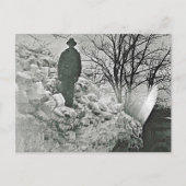 Schnee Postkarte (Vorderseite)