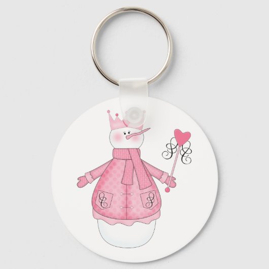 Schnee Prinzessin Holiday Tshirts und Geschenke Schlüsselanhänger (Vorderseite)