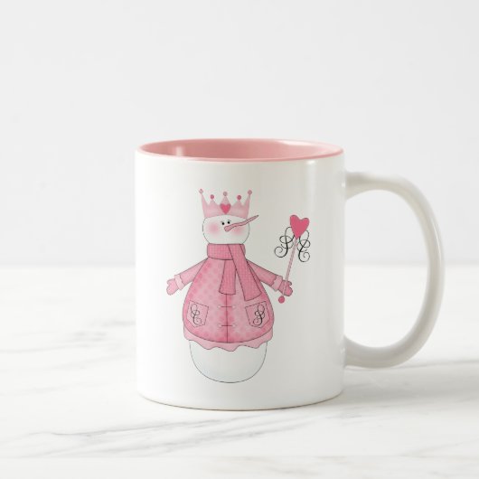 Schnee-Prinzessin Holiday Tshirts und Geschenke Zweifarbige Tasse (Rechts)