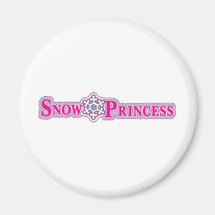 Schnee-Prinzessin-rosa Magnet