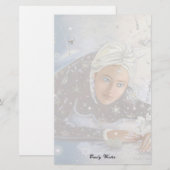 Schnee Queen Letter Sheet! Briefpapier (Vorne/Hinten)
