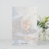 Schnee Queen Letter Sheet! Briefpapier (Stehend Vorderseite)