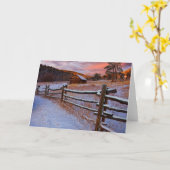 Schnee-Ranch Karte (Gelbe Blume)