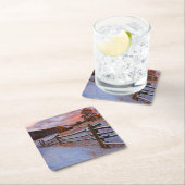 Schnee-Ranch Rechteckiger Pappuntersetzer (Vor Ort)