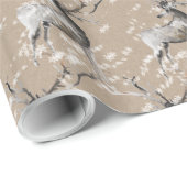 Schnee-Rentier-Kraft-Papierumschlag Geschenkpapier (Rolleneckpunkt)