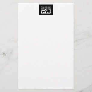 Schnee-Rotwild Briefpapier