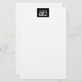 Schnee-Rotwild Briefpapier (Vorne/Hinten)