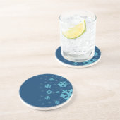 Schnee Sandstein Untersetzer (Seite)