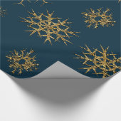  Schnee Schätze auf dem Azzure Geschenkpapier (Ecke)