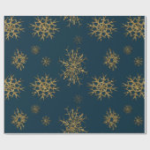  Schnee Schätze auf dem Azzure Geschenkpapier (Flach)