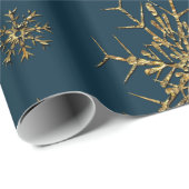  Schnee Schätze auf dem Azzure Geschenkpapier (Rolleneckpunkt)