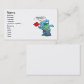 Schnee-Schaufel-Spaß Visitenkarte (Vorne/Hinten)