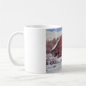 Schnee-Scheune in der GebirgsTasse Kaffeetasse (Links)