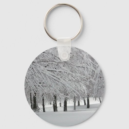 Schnee Schlüsselanhänger (Vorderseite)