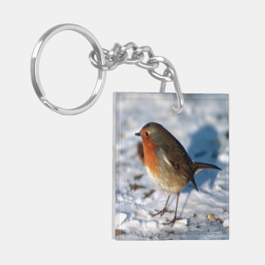 Schnee Schlüsselanhänger (Vorderseite links)