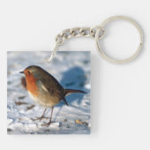 Schnee Schlüsselanhänger (Rückseite)