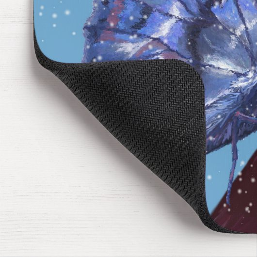 Schnee-Schmetterling Mousepad (Ecke)